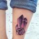 Татуировки для девушек на руке кристал