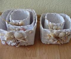 Плетеная корзинка своими руками из картонных полосок